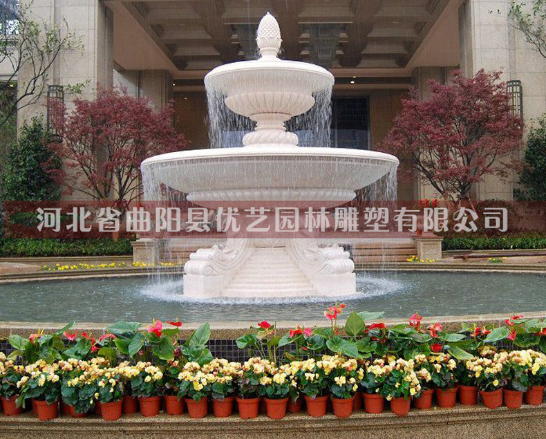 天然大理石高檔景觀噴泉 工廠直銷(xiāo) 精品室外大型流水石雕噴泉水景